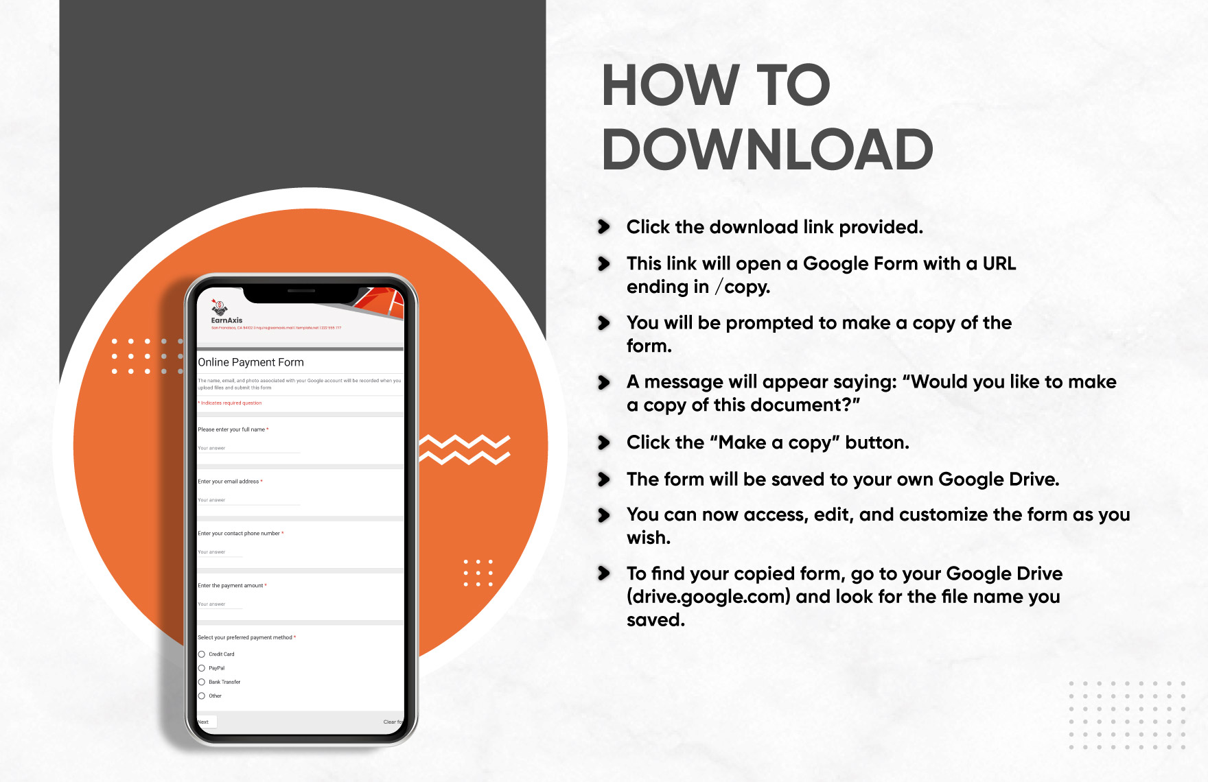 Online Payment Form Template