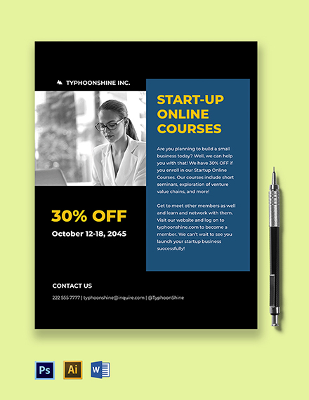Startup Marketing Flyer Template