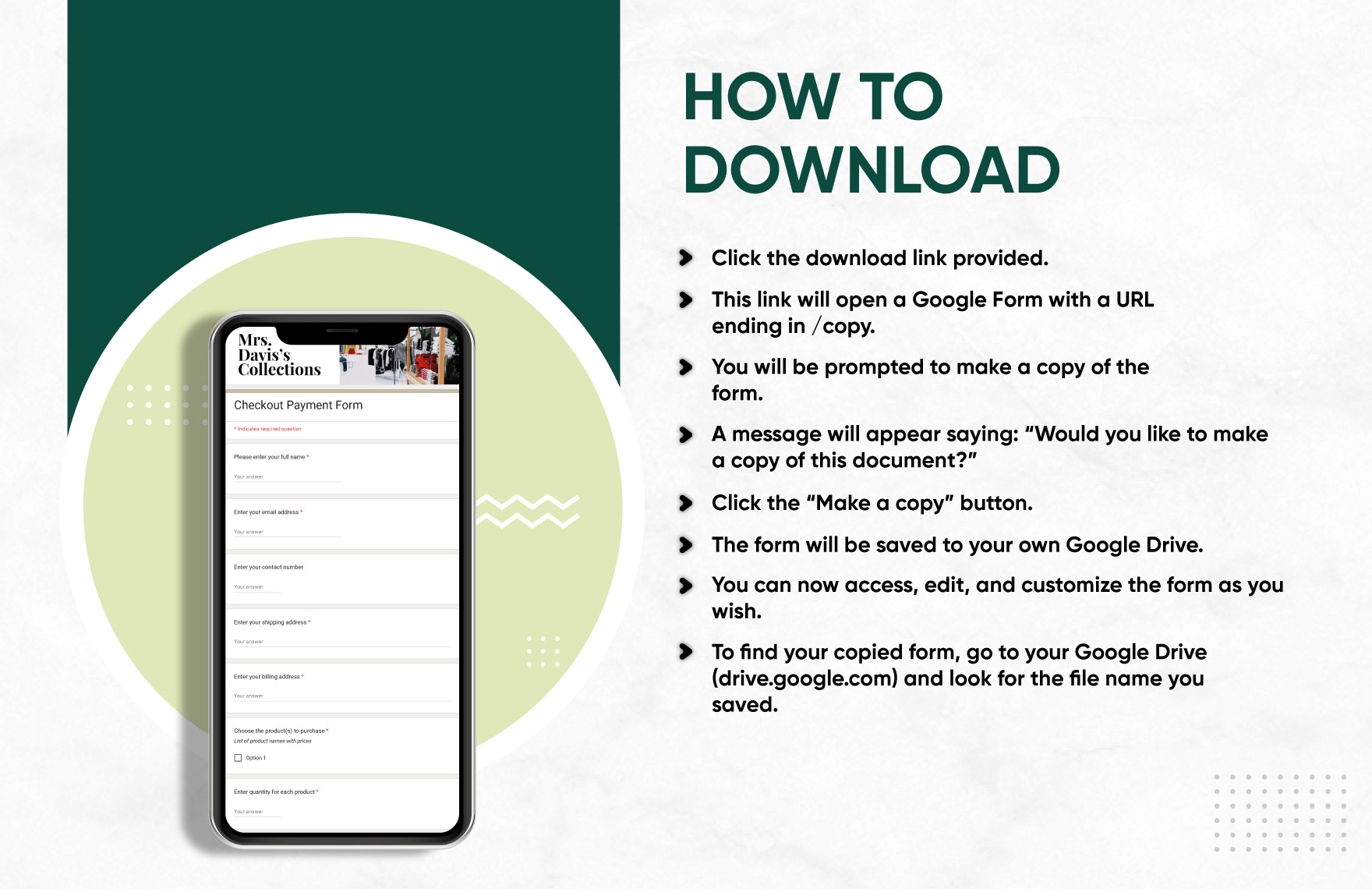Checkout Payment Form Template