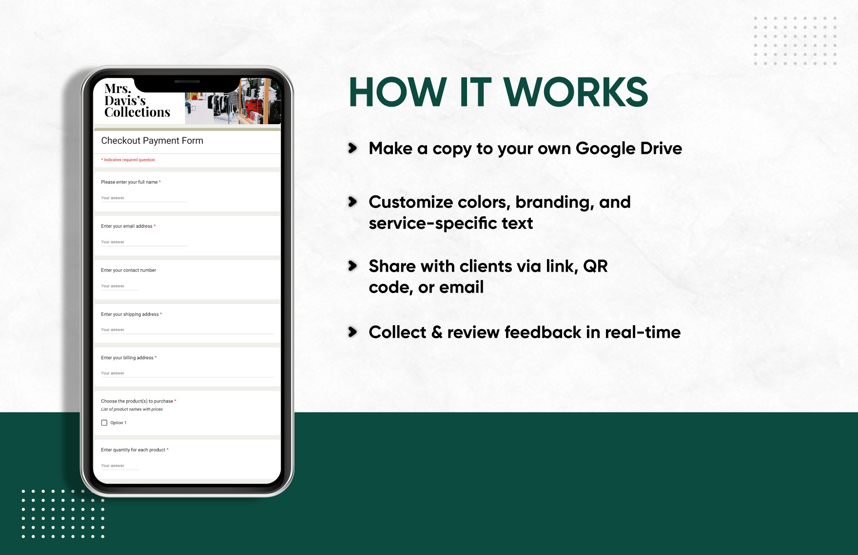 Checkout Payment Form Template