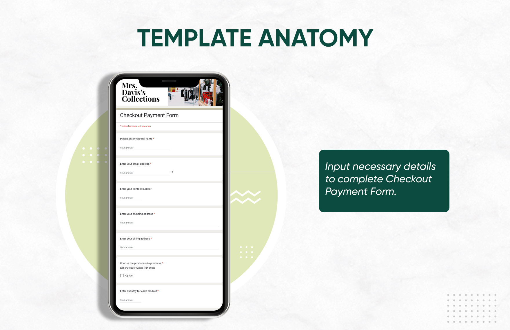 Checkout Payment Form Template