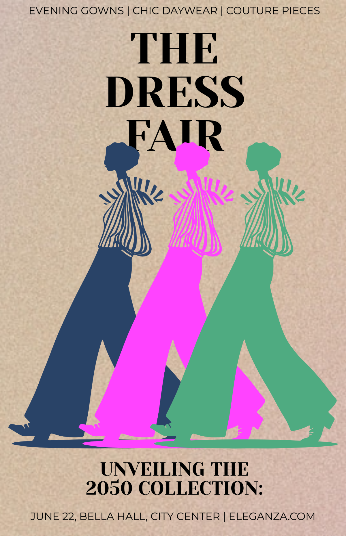 Free Fashion Dress Poster to Edit Online