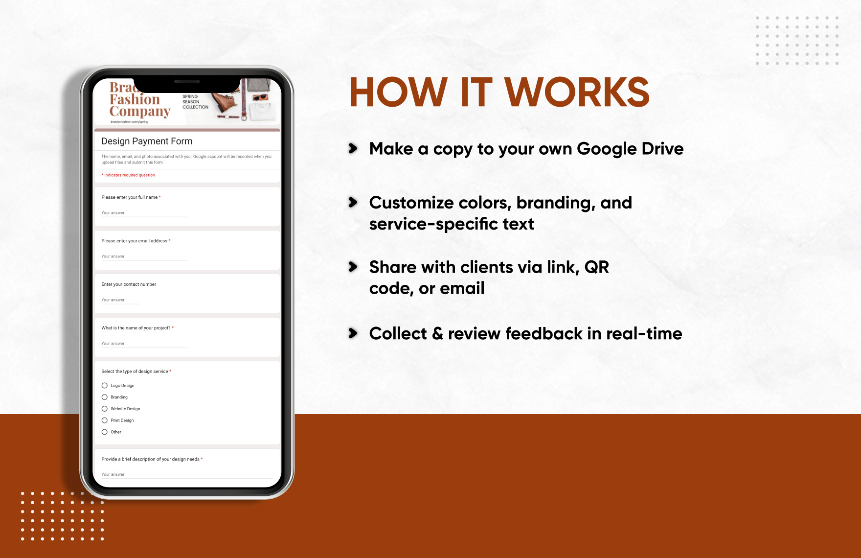 Design Payment Form Template