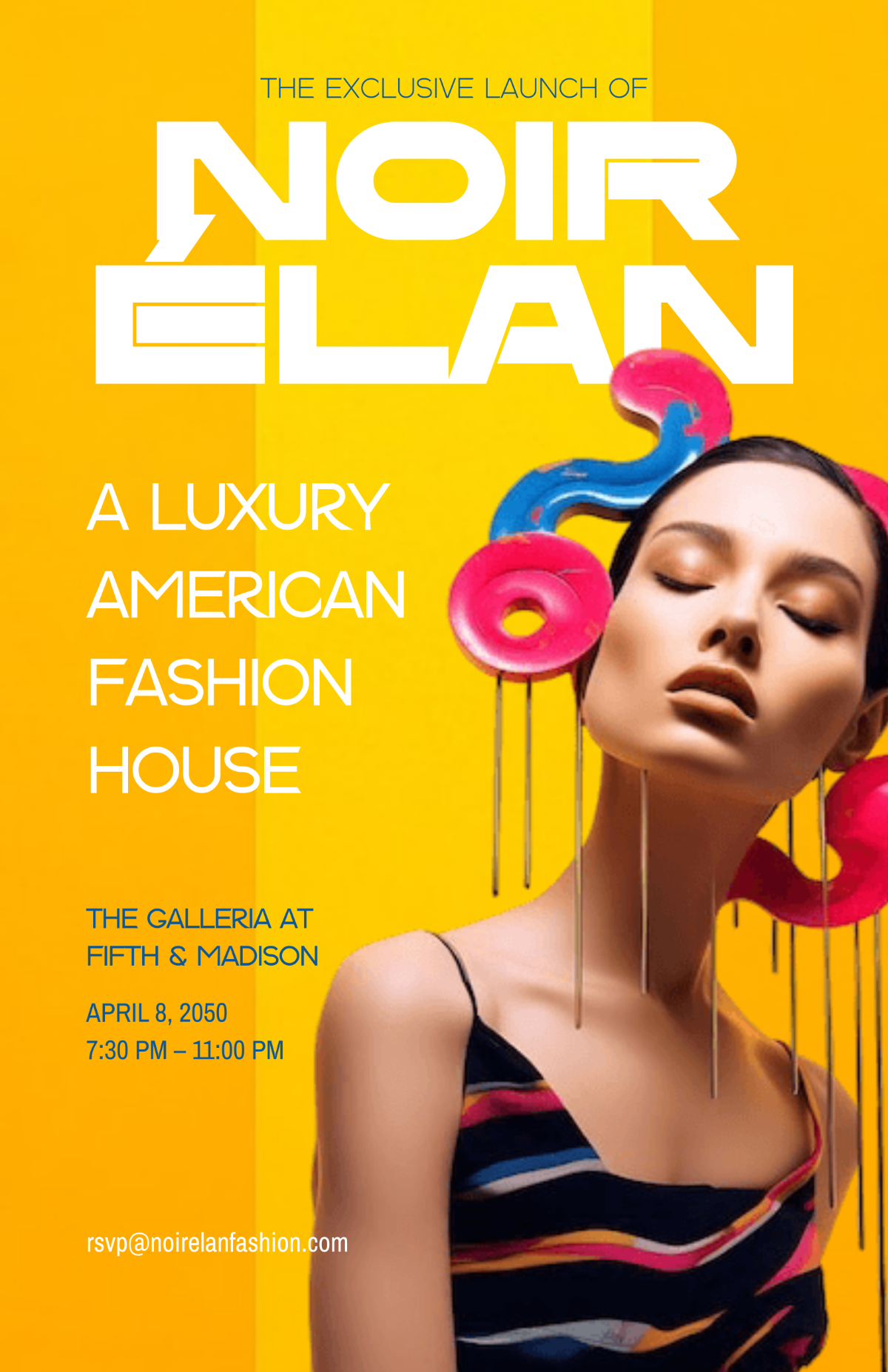 Free Colorful Fashion Brand Poster Template to Edit Online