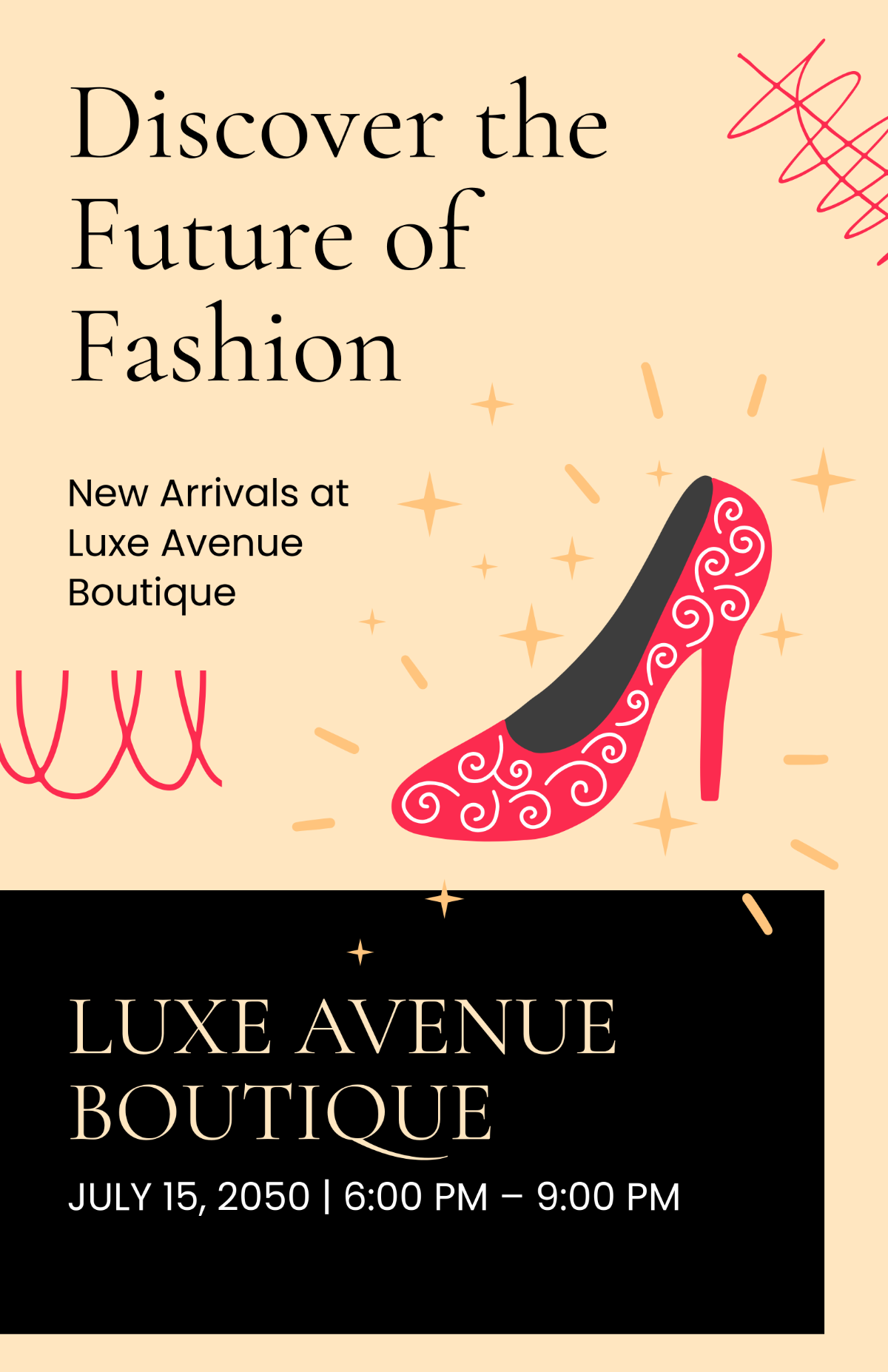 Free Fashion New Arrival Poster Template to Edit Online