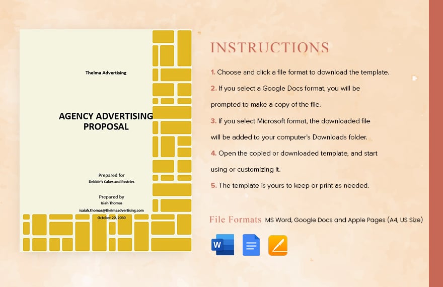 Agency Advertising Proposal Template