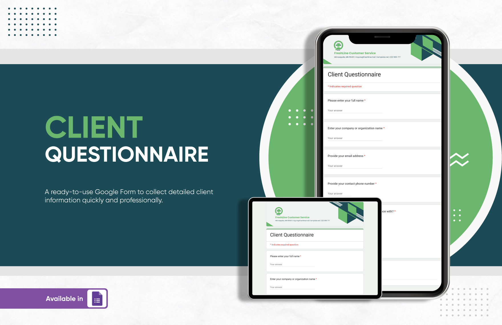 Client Questionnaire Template to Download