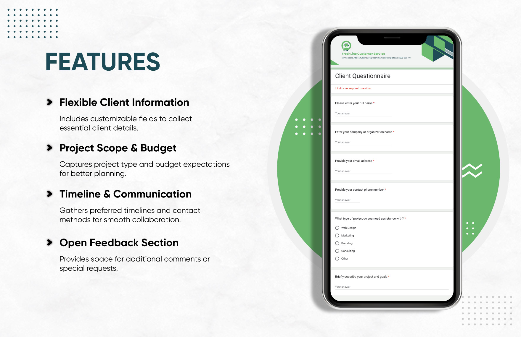Client Questionnaire Template