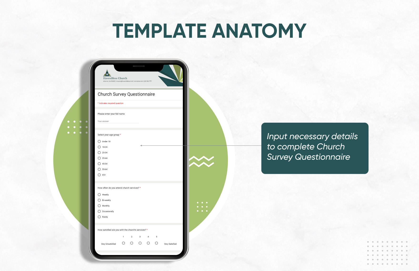Church Survey Questionnaire Template
