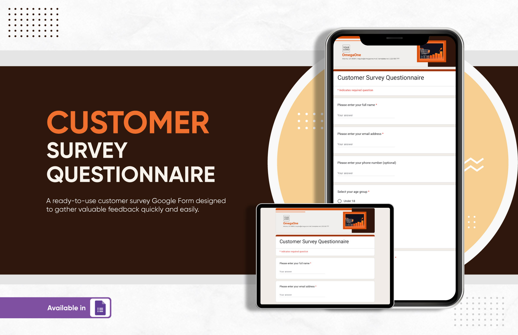 Customer Survey Questionnaire Template to Download