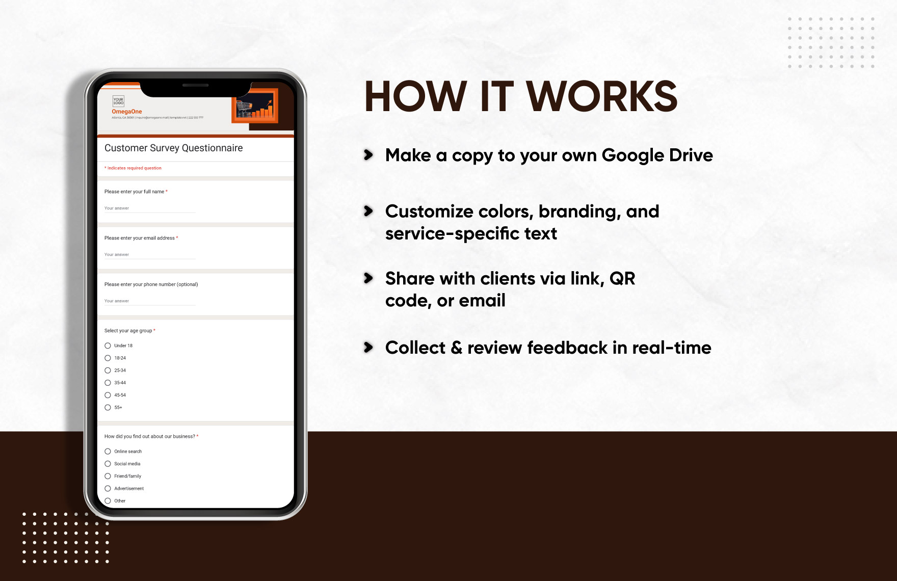 Customer Survey Questionnaire Template