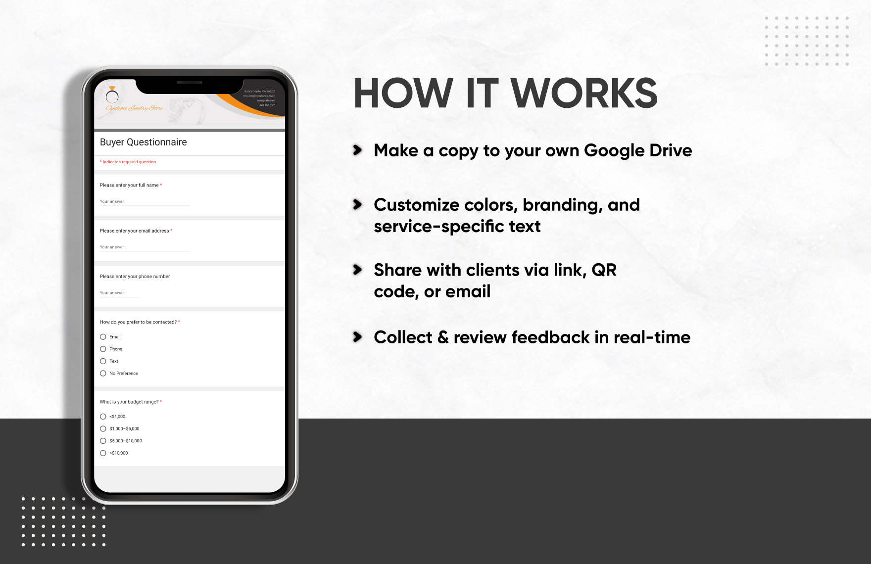 Buyer Questionnaire Template