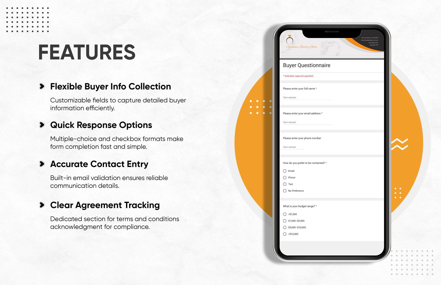 Buyer Questionnaire Template