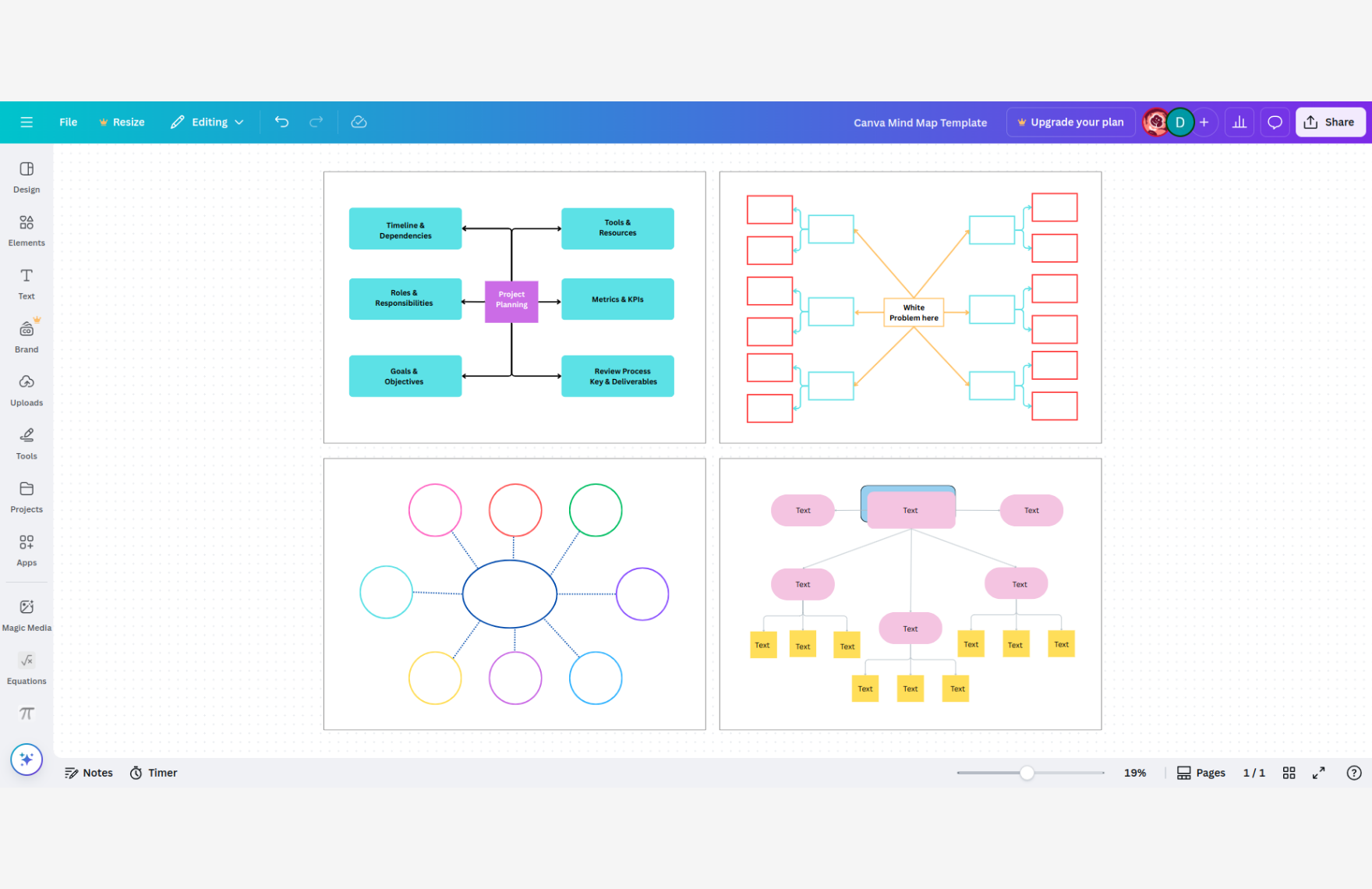 Free Mind Map Template