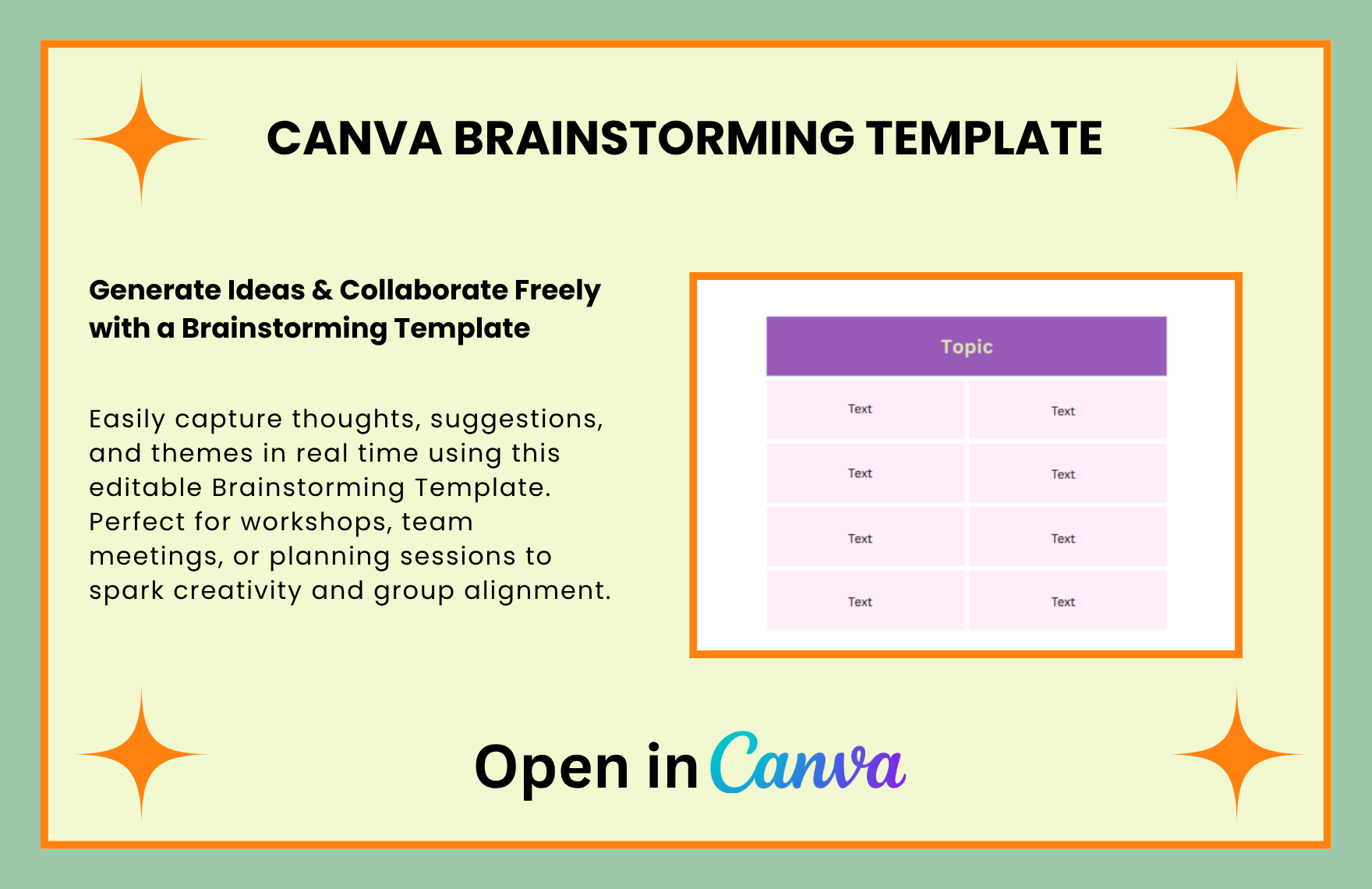 Free Brainstorming Template to Download