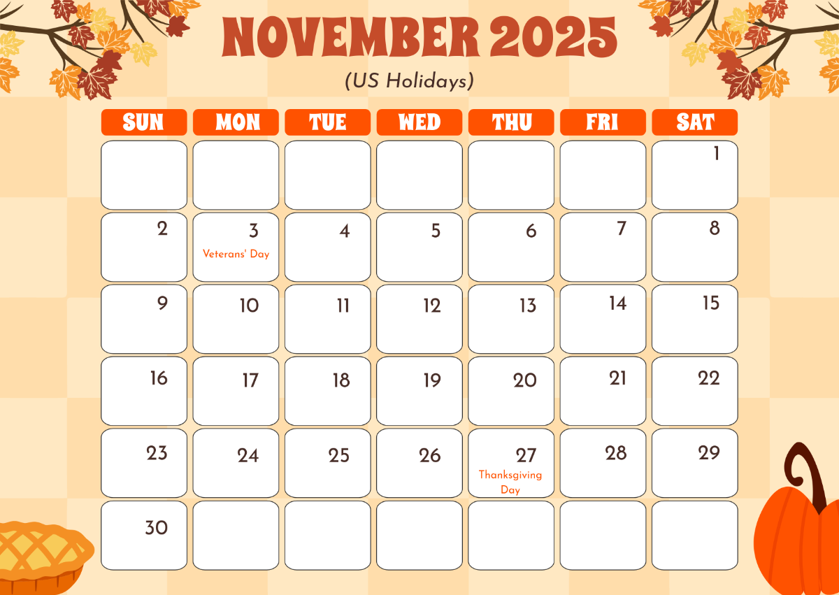 Free November 2025 Calendar Templates Editable And Printable Free November 2025 Calendar Templates Editable And Printable