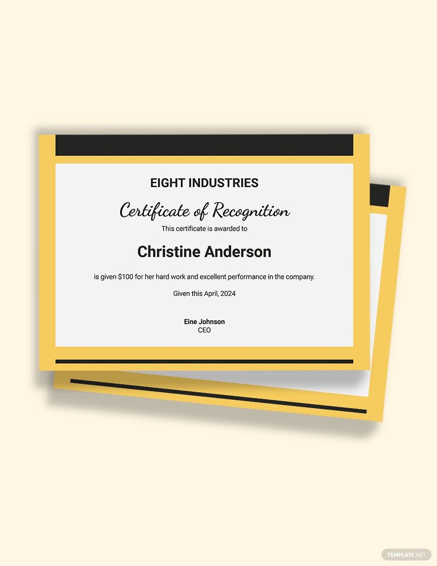 Free Rewards and Recognition Certificate Template