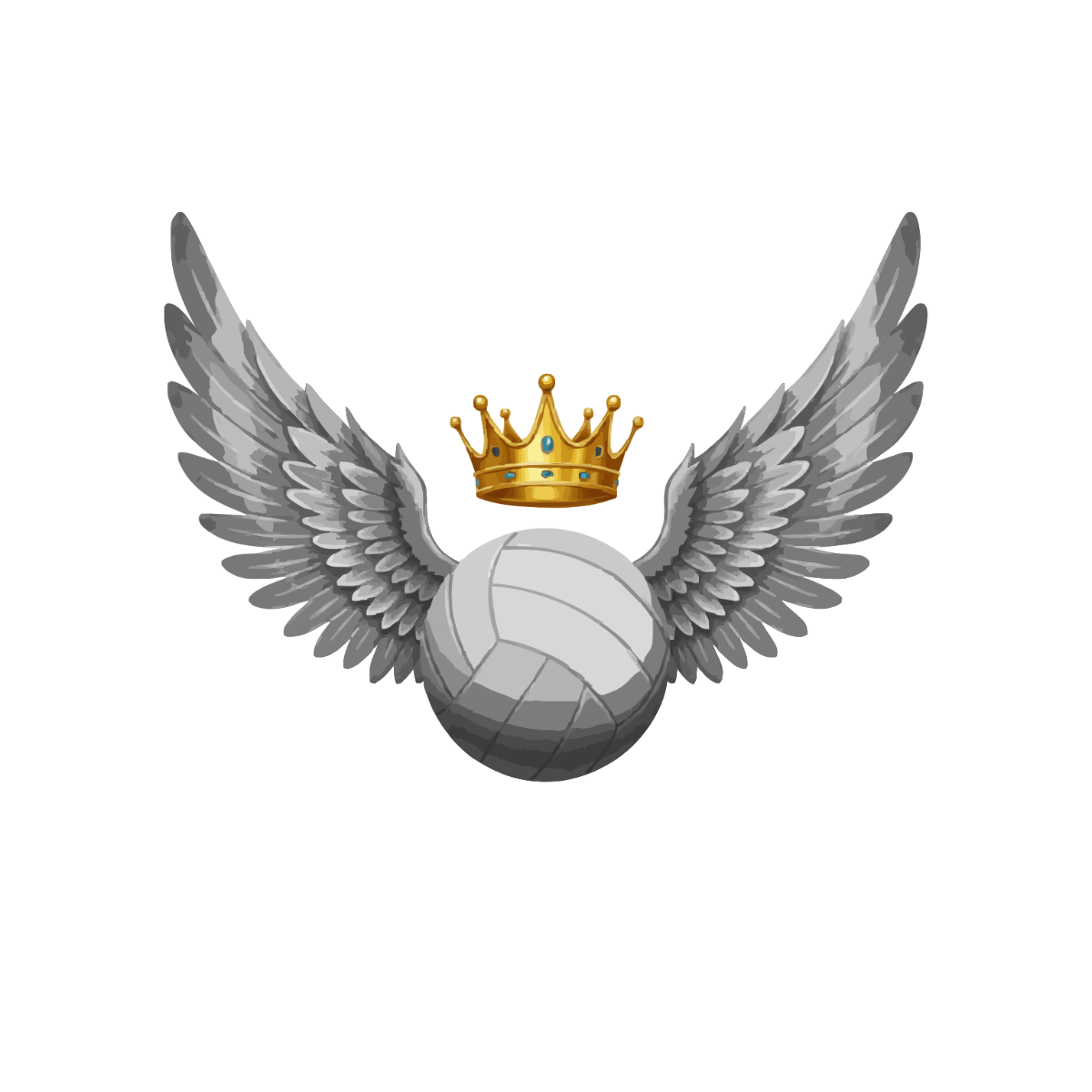 Free Volleyball Wings Clipart to Edit Online