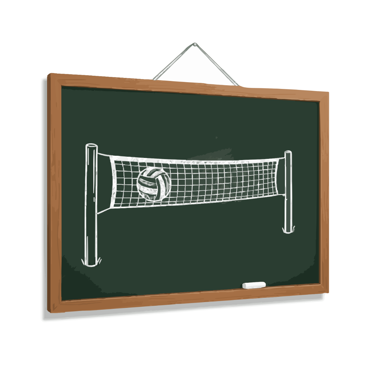Free Volleyball Chalkboard Clipart to Edit Online