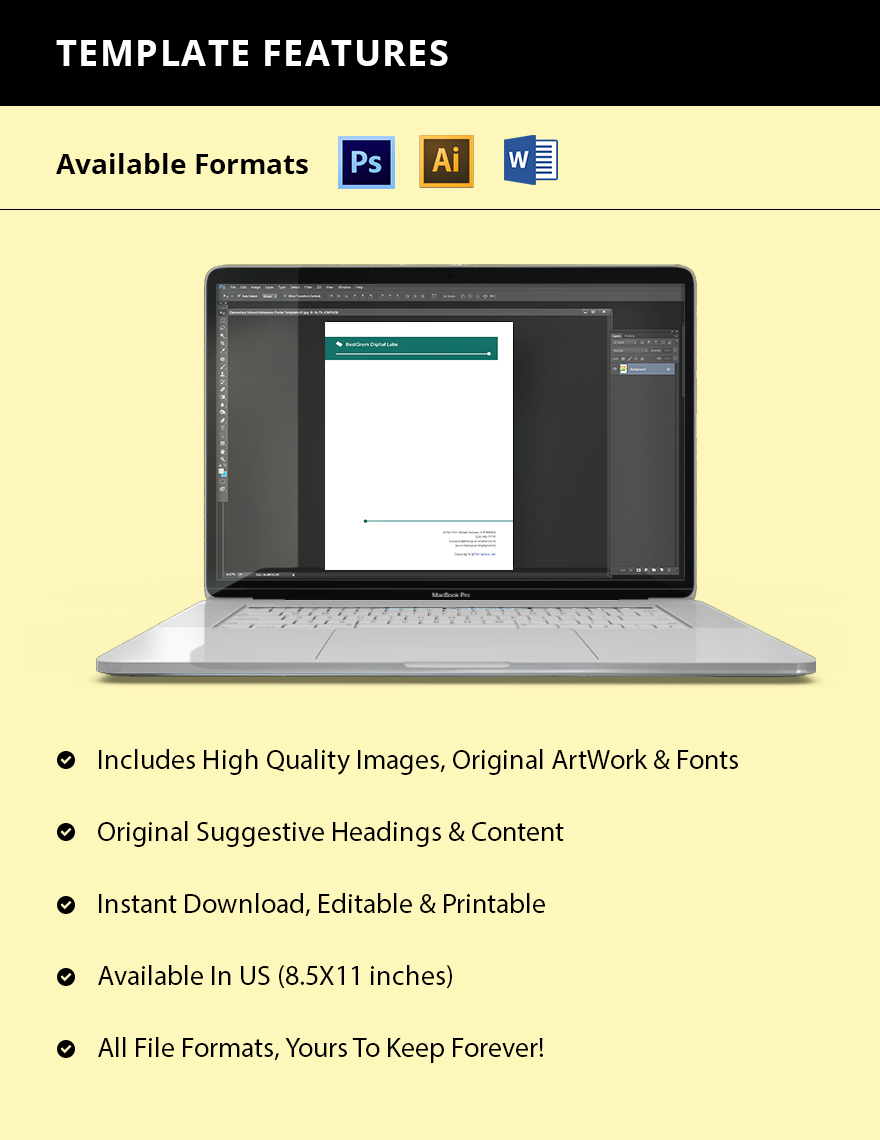 Digital Agency Editable Letterhead Template Google Docs, Word