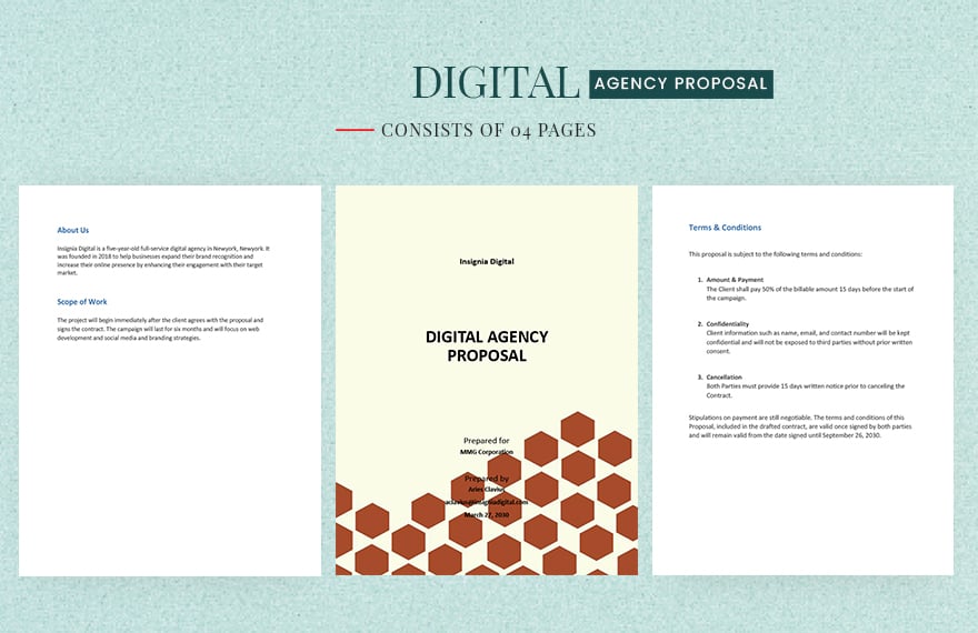 Professional Digital Agency Proposal Template