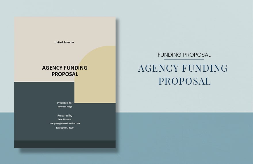 Agency Funding Proposal Template