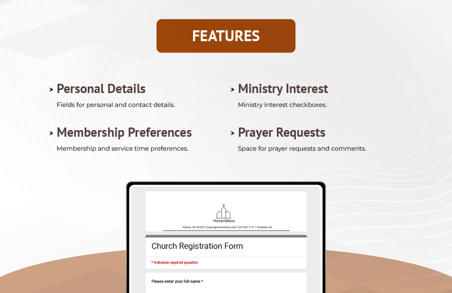 Church Registration Form Template Church Registration Form Template