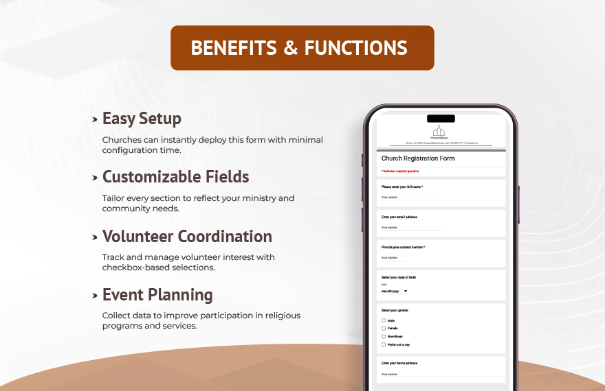 Church Registration Form Template Church Registration Form Template