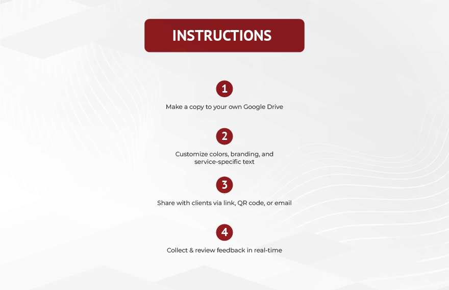 Customer Registration Form Template
