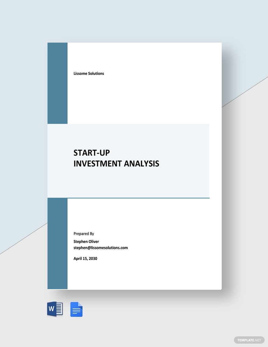 Startup Investment Analysis Template
