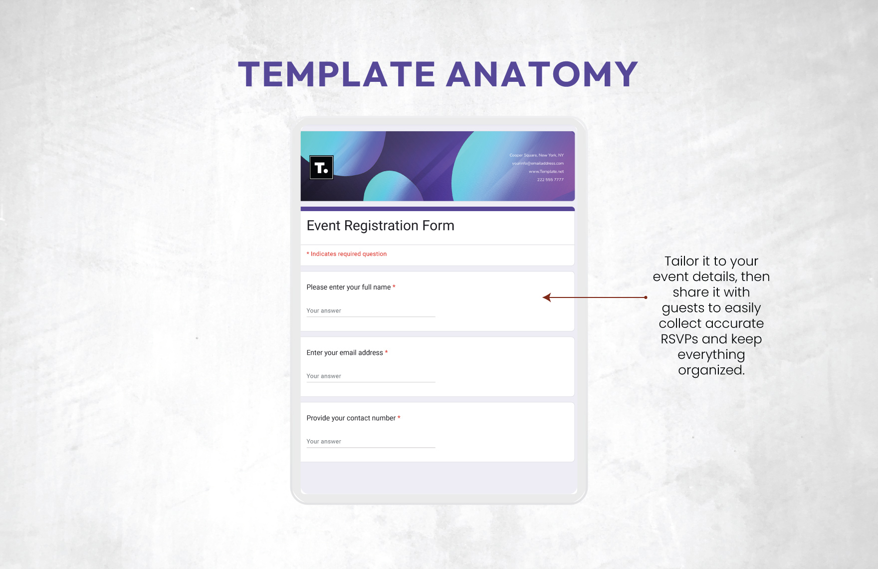Event Registration Form Template