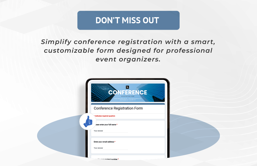 Conference Registration Form Template