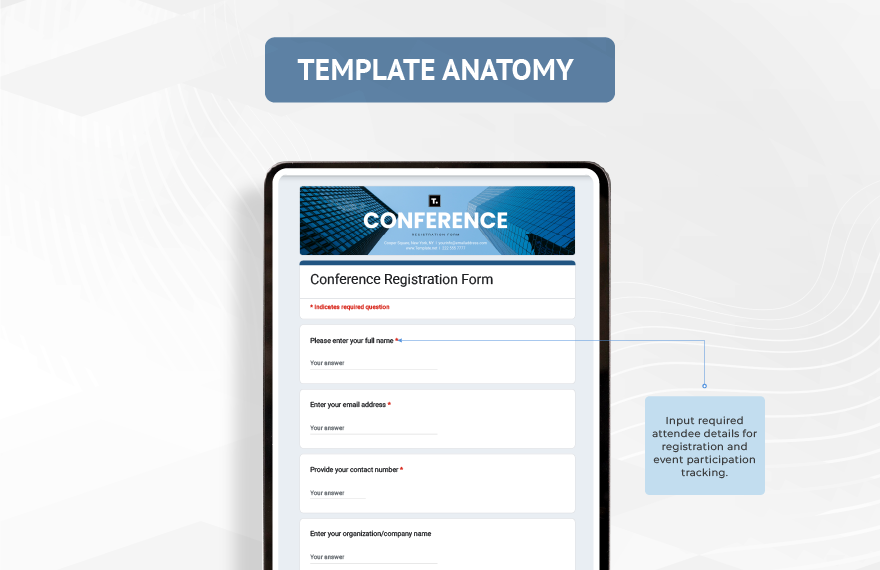 Conference Registration Form Template