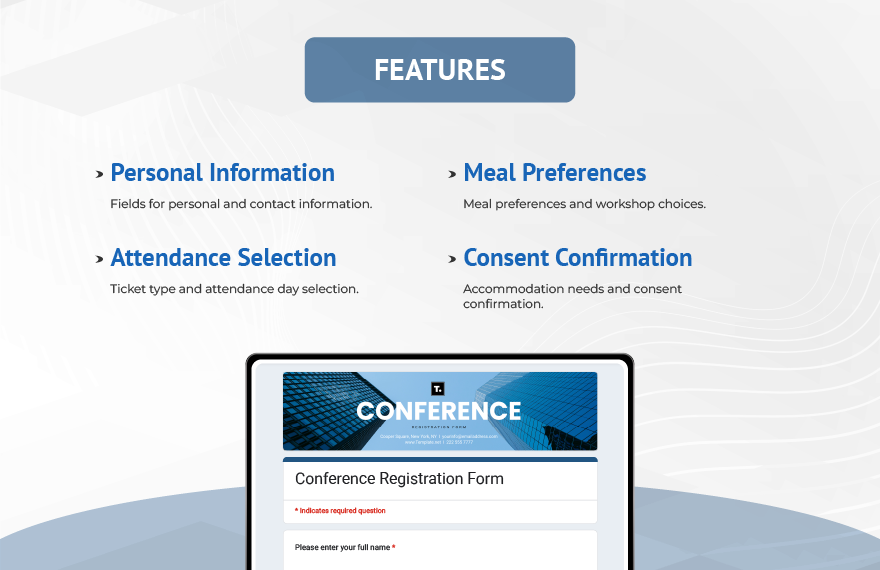 Conference Registration Form Template