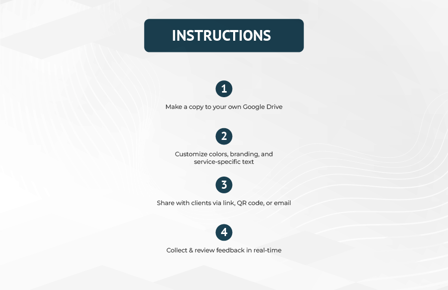 Workshop Registration Form Template