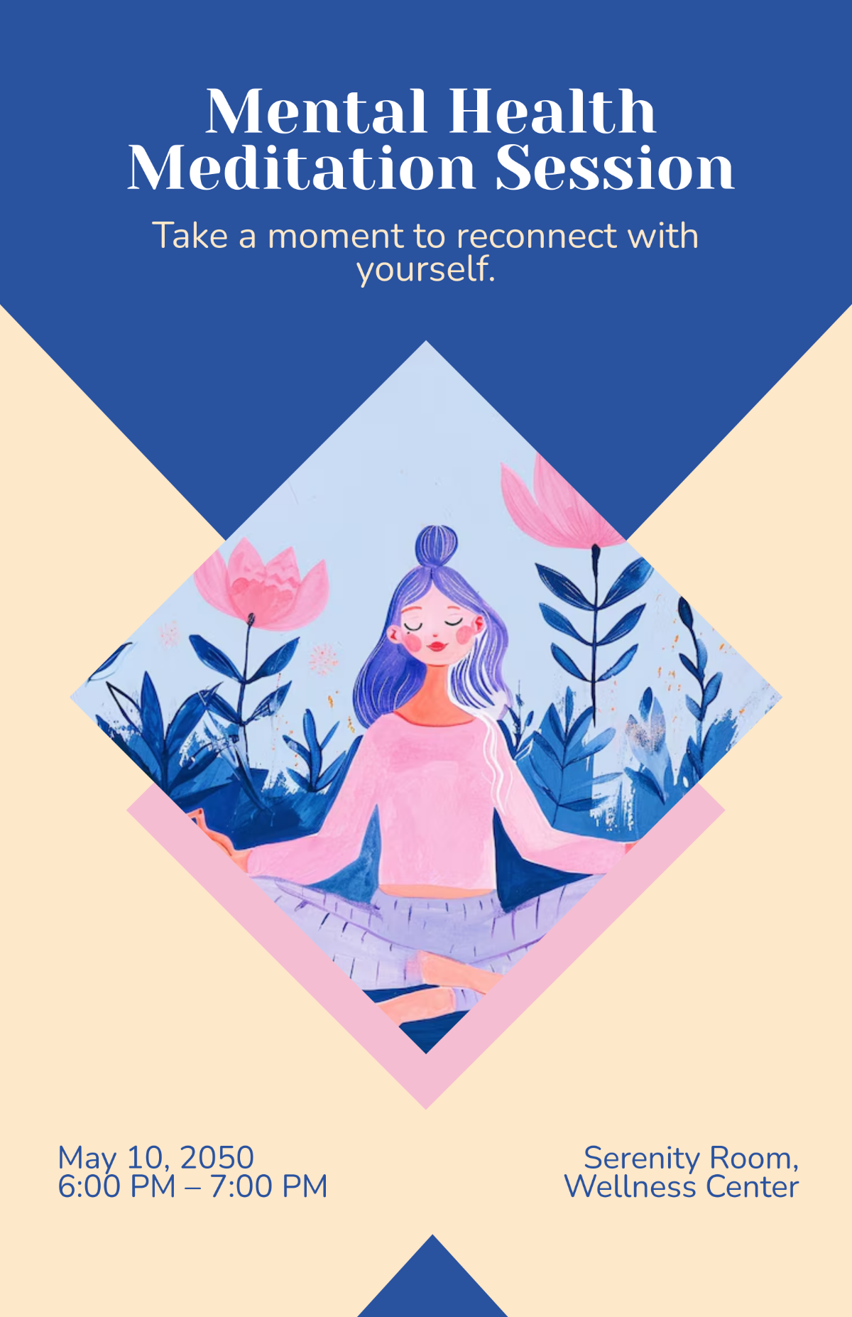 Mental Health Meditation Poster
