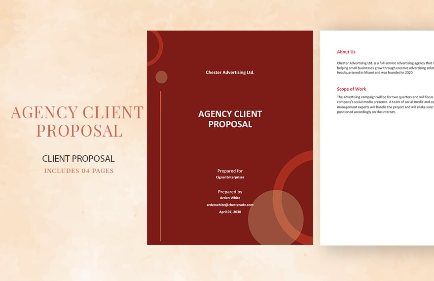 Agency Proposal to Client Template
