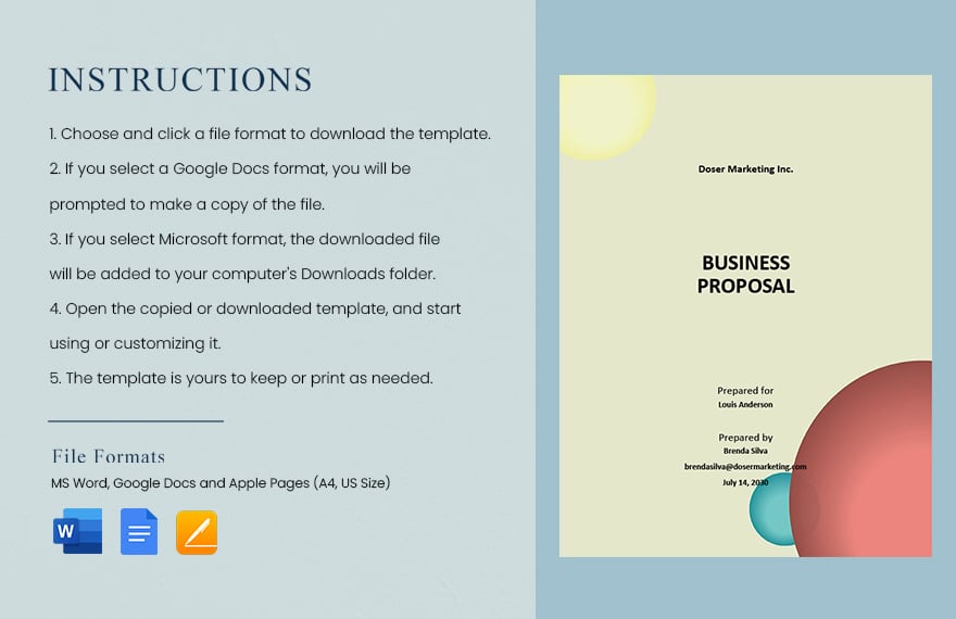 Agency Business Proposal Template