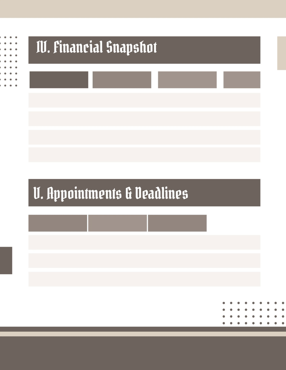 Free Monthly Business Planner Template to Edit Online