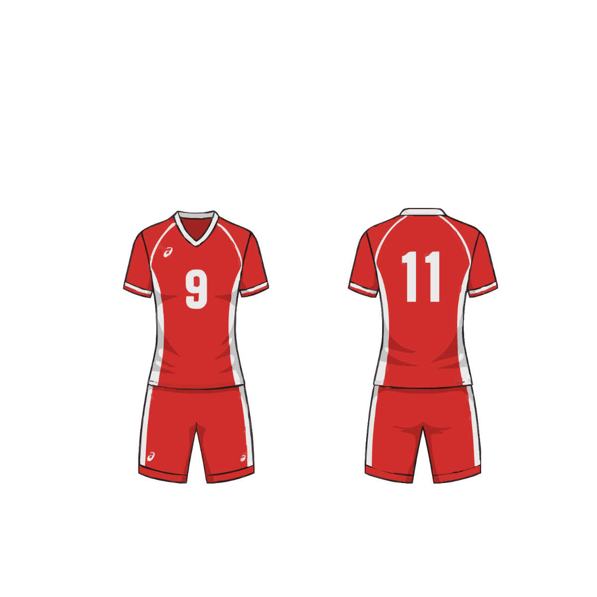 Free Volleyball Jersey Clipart to Edit Online