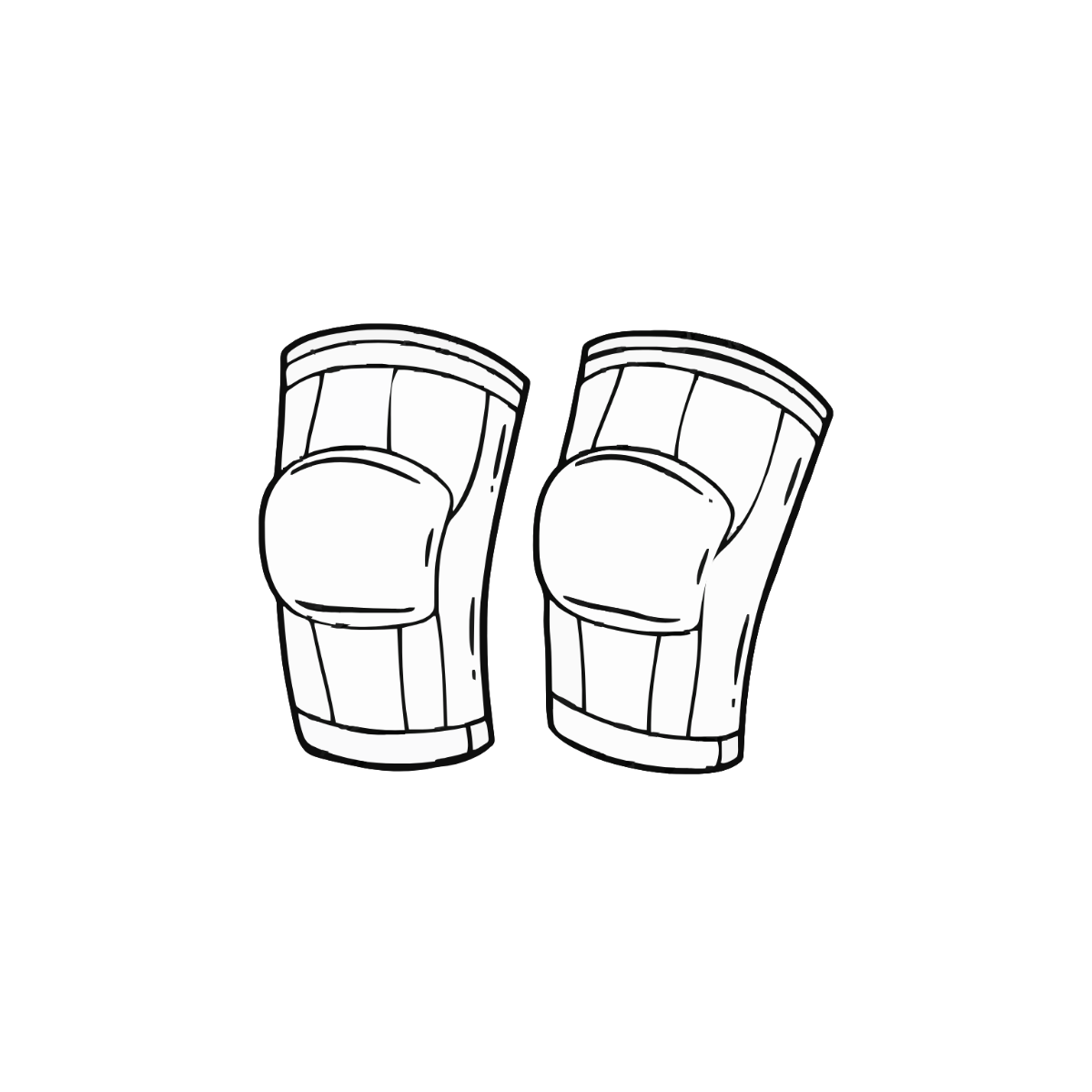 Free Volleyball Kneepads Clipart to Edit Online