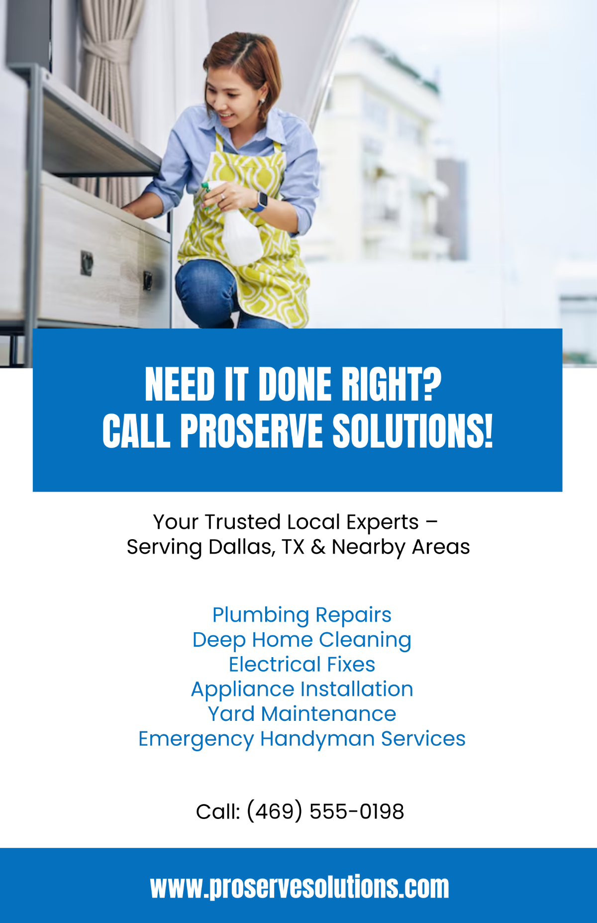 Free Purple Services Advertising Poster Template to Edit Online
