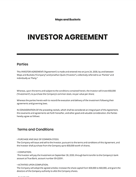 Free Startup Board of Directors Agreement Template Google Docs Word