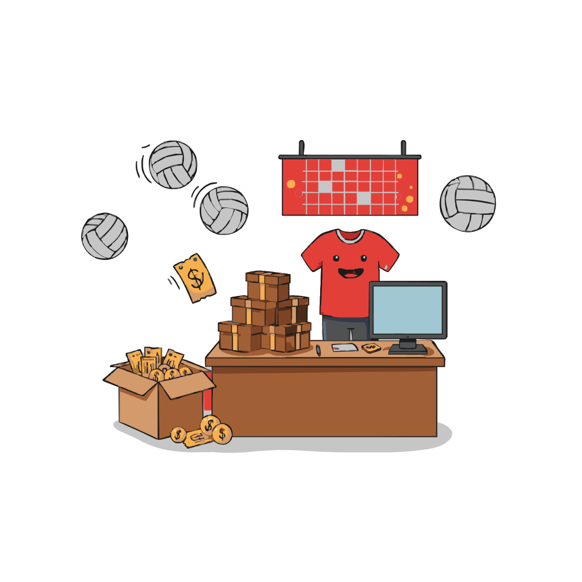 Free volleyball clipart png to customize and download