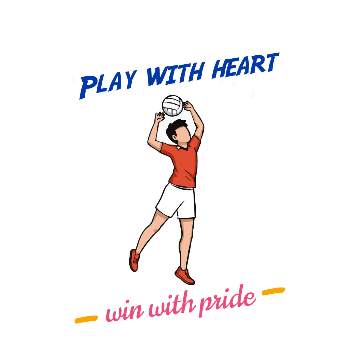 Free Volleyball Quote Graphic Clipart to Edit Online