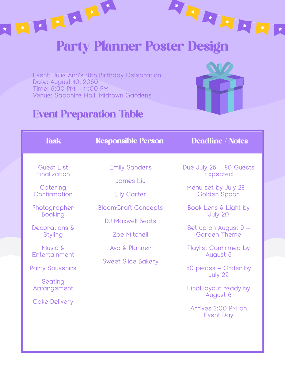 Free Party Planner Templates To Customize Online Free Party Planner Templates To Customize Online