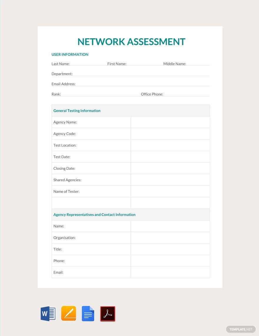 Network Assessment Template