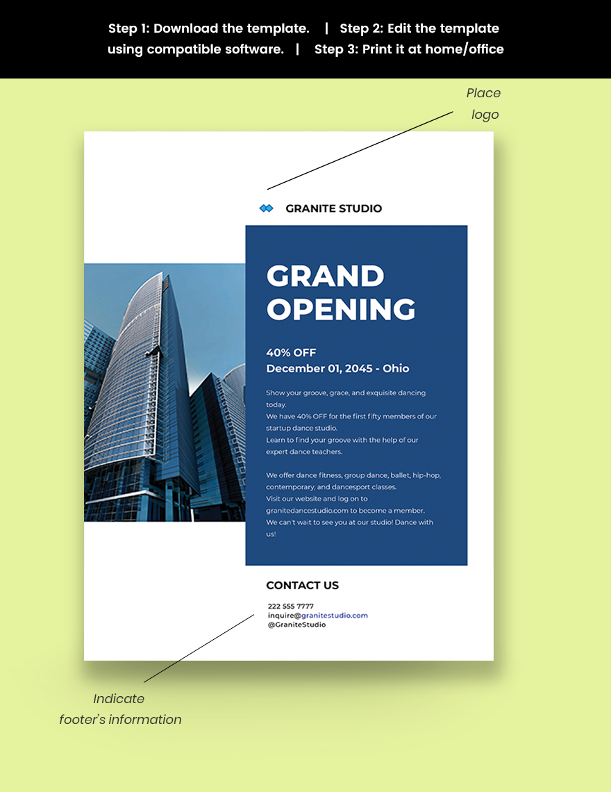 Startup Business Promotion Flyer Template