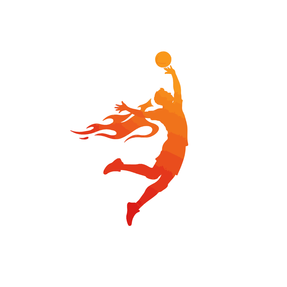 Volleyball Victory Pose Clipart