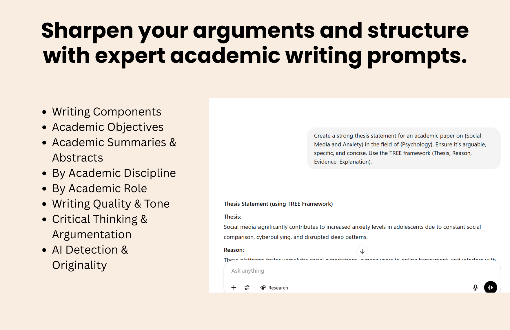Free ChatGPT Prompts For Academic Writing Template